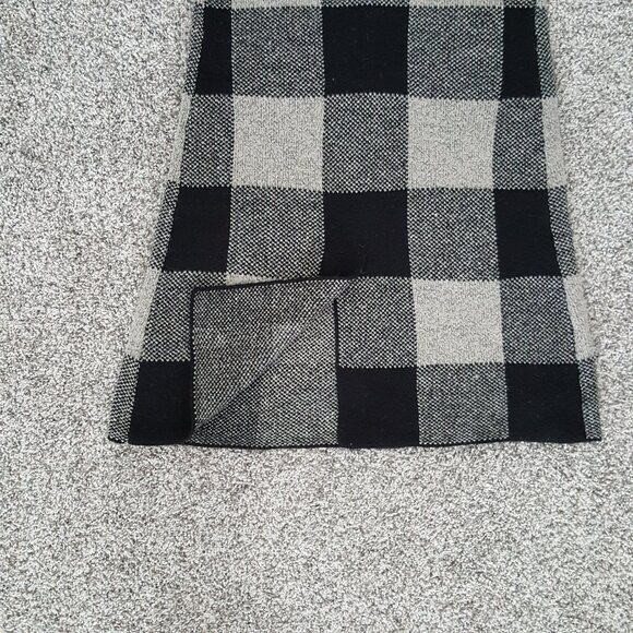 NEW Open Front Knit Cardigan Jacket Plaid Blazer Vest S Sleeveless Jacquard Long - Picture 8 of 15